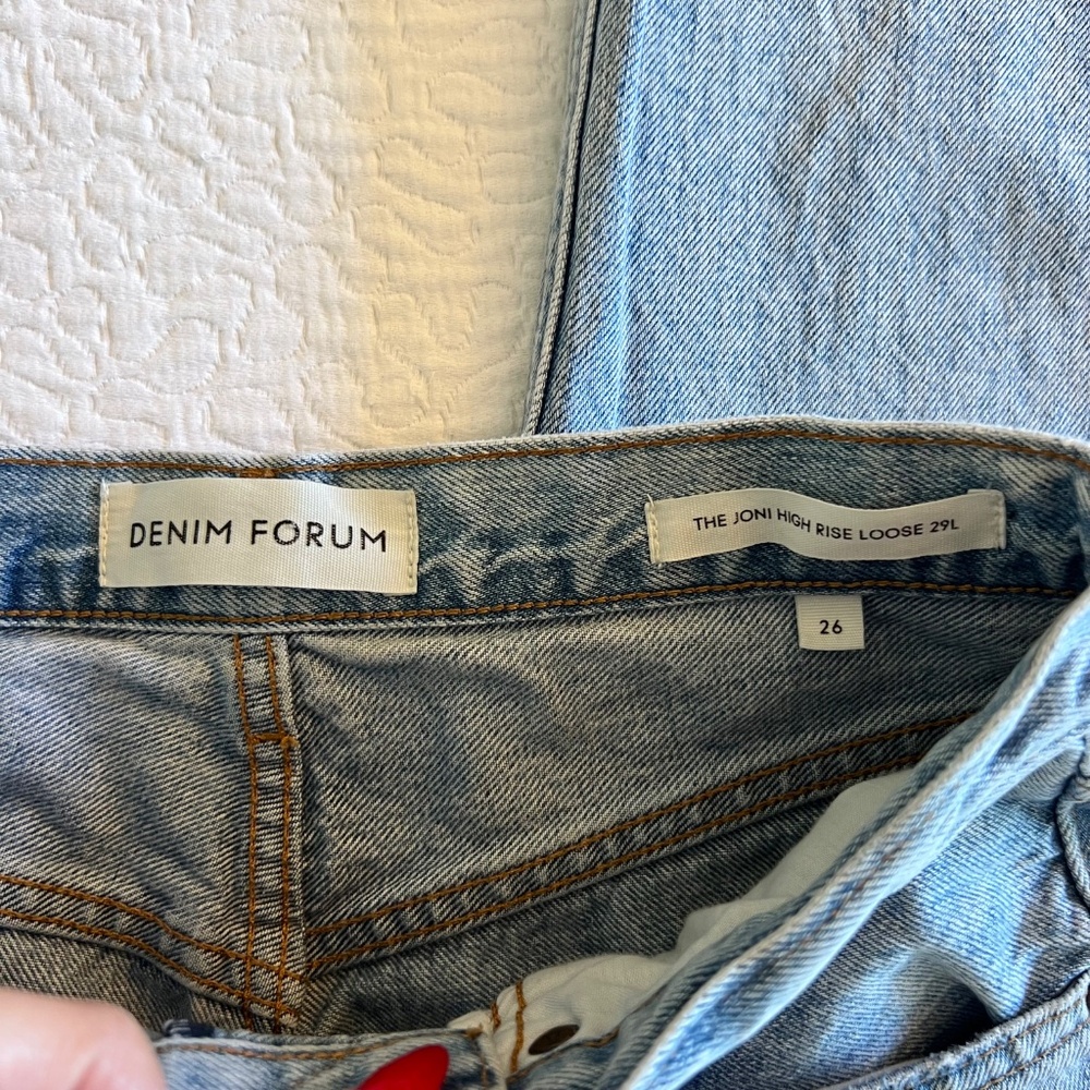 Denim Forum Joni High Rise- Aritizia jeans - Picture 4 of 5